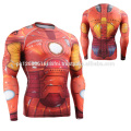 Iron Man Printed Super Hero Schnelltrocknende Kompressionsbekleidung Rashguard